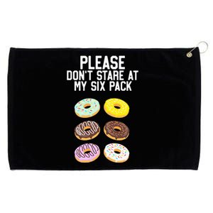 Please Don't Stare Donuts Abs Six Pack Funny Grommeted Golf Towel