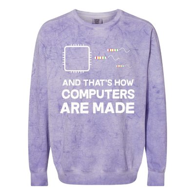 Programmer Developer Software Funny Computer Engineering Colorblast Crewneck Sweatshirt