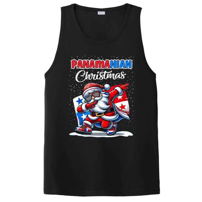 Panama Dabbing Santa Christmas Panama Flag PosiCharge Competitor Tank