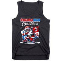 Panama Dabbing Santa Christmas Panama Flag Tank Top