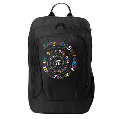 Pi Day Spiral Pi Color Numbers Teacher Student City Backpack