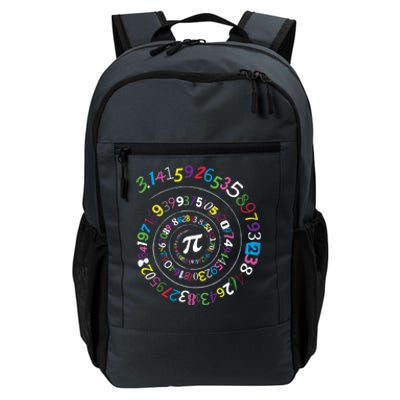 Pi Day Spiral Pi Color Numbers Teacher Student Daily Commute Backpack