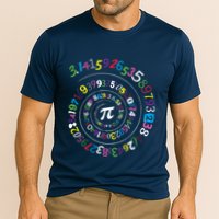Pi Day Spiral Pi Color Numbers Teacher Student Performance Shirt
