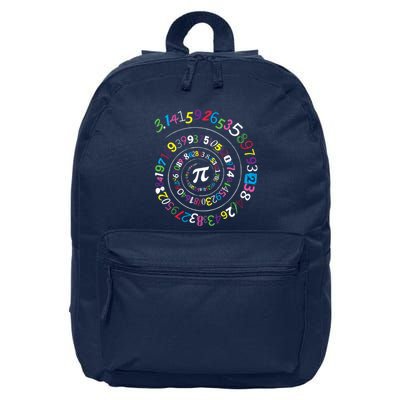 Pi Day Spiral Pi Color Numbers Teacher Student 16 in Basic Backpack