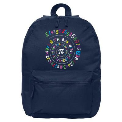 Pi Day Spiral Pi Color Numbers Teacher Student 16 in Basic Backpack