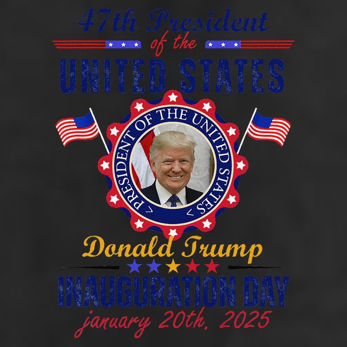 President Donald Trump Inauguration Day 2025 In United State 7 Panel Mesh Trucker Snapback Hat