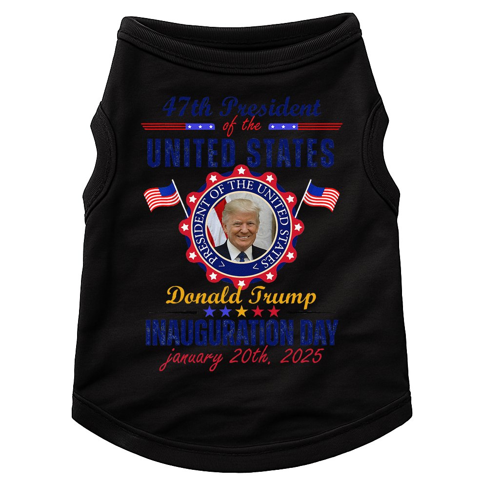 President Donald Trump Inauguration Day 2025 In United State Doggie Tank
