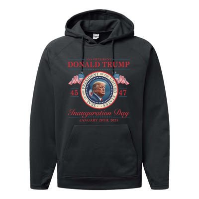 President Donald Trump Inauguration Day 2025 Memorabilia Performance Fleece Hoodie