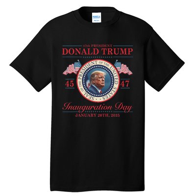 President Donald Trump Inauguration Day 2025 Memorabilia Tall T-Shirt