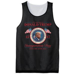 President Donald Trump Inauguration Day 2025 Memorabilia Mesh Reversible Basketball Jersey Tank