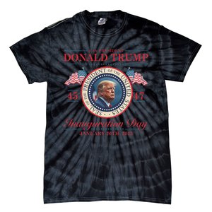 President Donald Trump Inauguration Day 2025 Memorabilia Tie-Dye T-Shirt