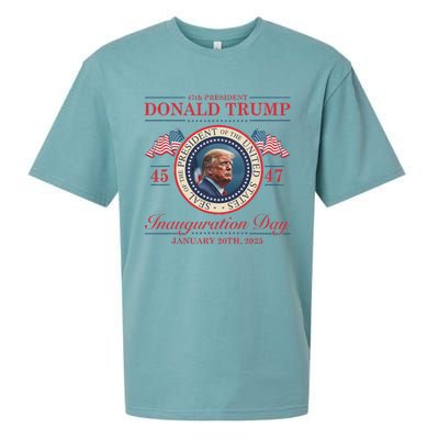 President Donald Trump Inauguration Day 2025 Memorabilia Sueded Cloud Jersey T-Shirt