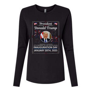 President Donald Trump Inauguration Day 2025 Womens Cotton Relaxed Long Sleeve T-Shirt