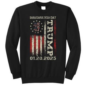 President Donald Trump Inauguration Day 2025 Usa Flag Gift Sweatshirt