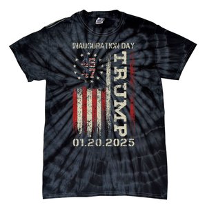 President Donald Trump Inauguration Day 2025 Usa Flag Gift Tie-Dye T-Shirt