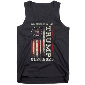 President Donald Trump Inauguration Day 2025 Usa Flag Gift Tank Top