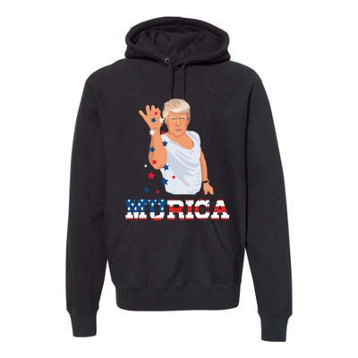 President Donald Trump Murica Bae Patriotic America Premium Hoodie