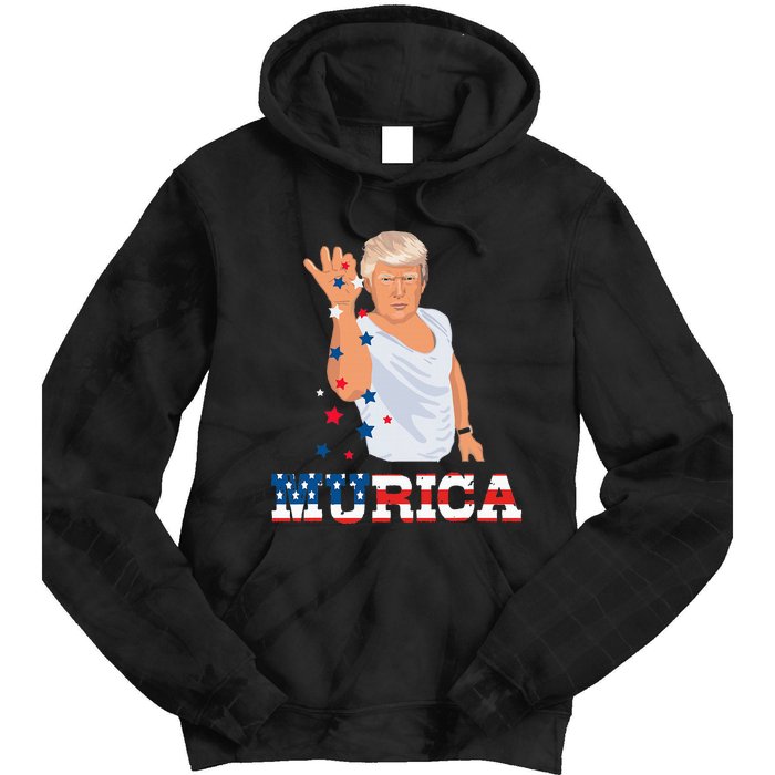 President Donald Trump Murica Bae Patriotic America Tie Dye Hoodie