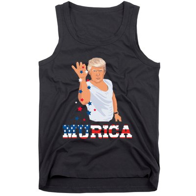 President Donald Trump Murica Bae Patriotic America Tank Top