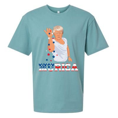 President Donald Trump Murica Bae Patriotic America Sueded Cloud Jersey T-Shirt