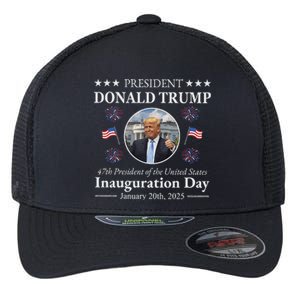 President Donald Trump Inauguration Day 2025 Memorabilia Flexfit Unipanel Trucker Cap