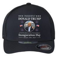 President Donald Trump Inauguration Day 2025 Memorabilia Flexfit Unipanel Trucker Cap