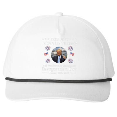 President Donald Trump Inauguration Day 2025 Memorabilia Snapback Five-Panel Rope Hat