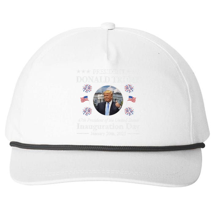 President Donald Trump Inauguration Day 2025 Memorabilia Snapback Five-Panel Rope Hat