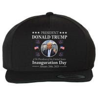 President Donald Trump Inauguration Day 2025 Memorabilia Wool Snapback Cap