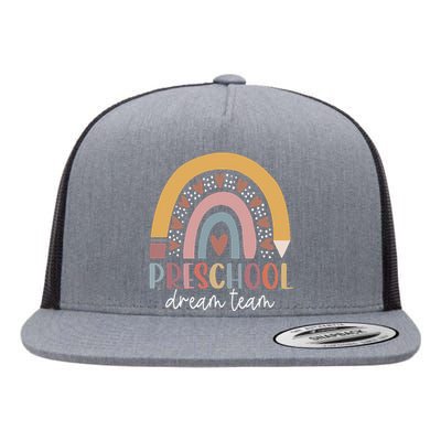 Preschool Dream Team Back To School Teacher  Gifts Flat Bill Trucker Hat