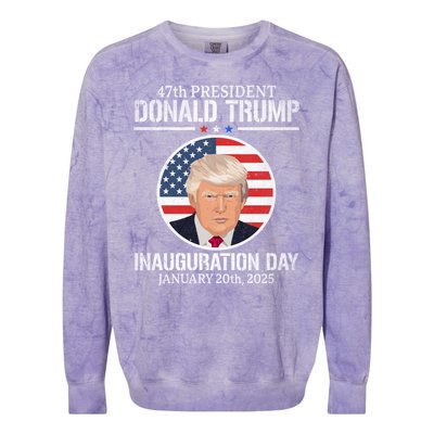 President Donald Trump Inauguration Day 2025 47th President Colorblast Crewneck Sweatshirt