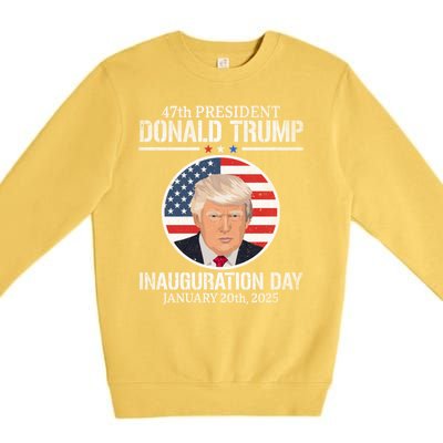 President Donald Trump Inauguration Day 2025 47th President Premium Crewneck Sweatshirt