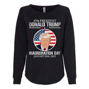 President Donald Trump Inauguration Day 2025 47th President Womens California Wash Sweatshirt