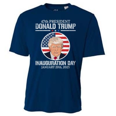 President Donald Trump Inauguration Day 2025 47th President Cooling Performance Crew T-Shirt