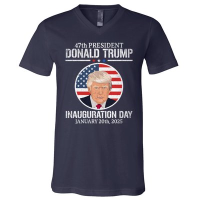 President Donald Trump Inauguration Day 2025 47th President V-Neck T-Shirt