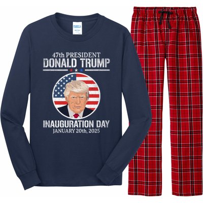 President Donald Trump Inauguration Day 2025 47th President Long Sleeve Pajama Set