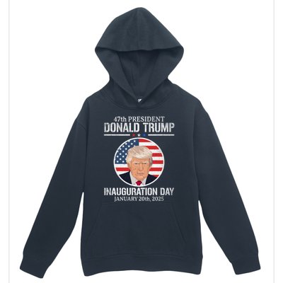 President Donald Trump Inauguration Day 2025 47th President Urban Pullover Hoodie