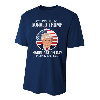 President Donald Trump Inauguration Day 2025 47th President Performance Sprint T-Shirt