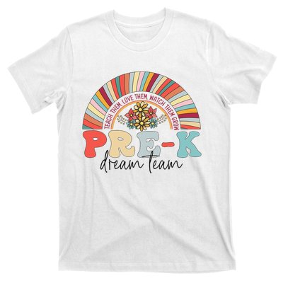 Pre-K Dream Team Rainbow Teacher Student Back To School T-Shirt