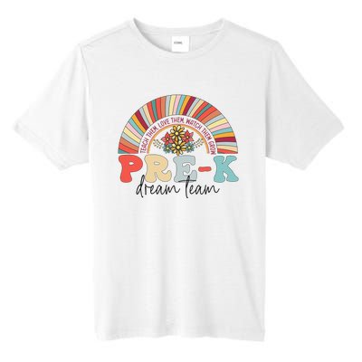 Pre-K Dream Team Rainbow Teacher Student Back To School Tall Fusion ChromaSoft Performance T-Shirt