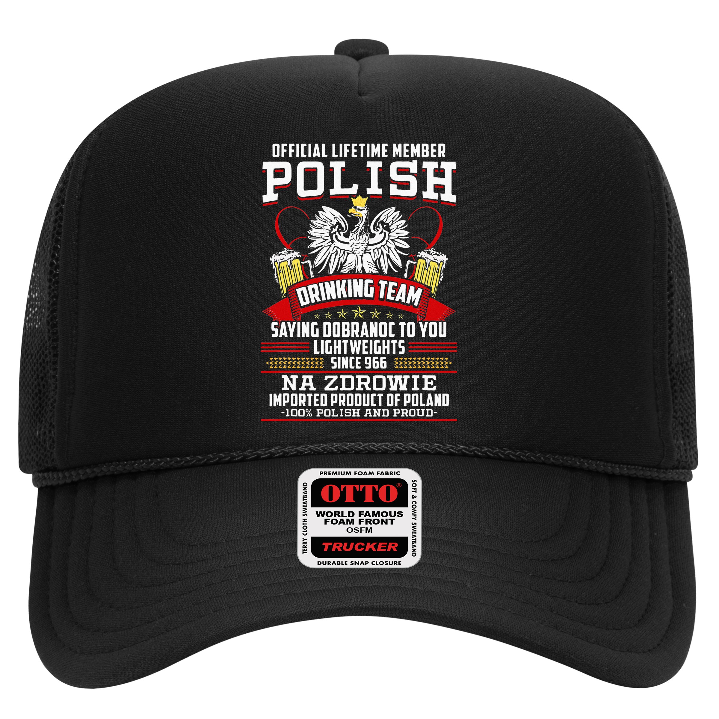 Polish Drinking Team Dobranoc Goodnight Dyngus Day Polska Hat