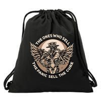 Plague Doctor The Ones Who Sell the Panic Sell the Cure Drawstring Bag