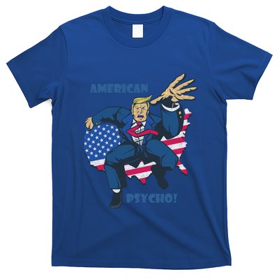 President Donald Trump American Flag American Psycho Gift T-Shirt