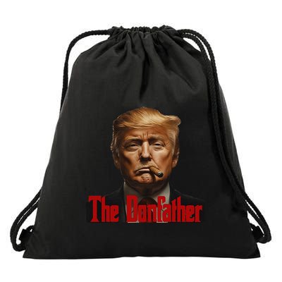 President Donald Trump The Don Father Funny Drawstring Bag