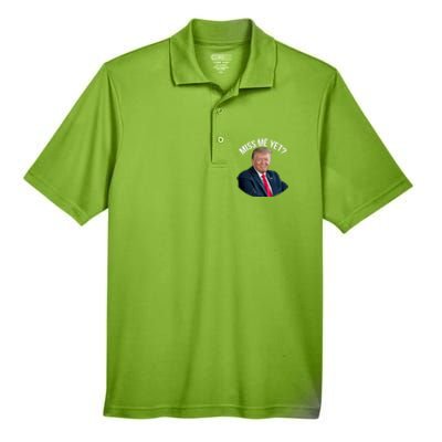 President Donald Trump Miss Me Yet Funny Political 2024 Great Gift Men's Origin Performance Pique Polo