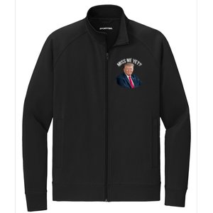 President Donald Trump Miss Me Yet Funny Political 2024 Great Gift Stretch Full-Zip Cadet Jacket