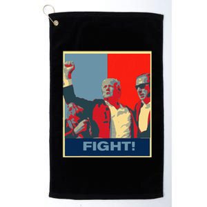 Patriotic Donald Trump Fight Artwork Stand Strong Usa Platinum Collection Golf Towel