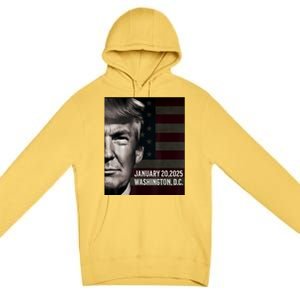 President Donald Trump 2025 Inauguration Date Commemorative Premium Pullover Hoodie