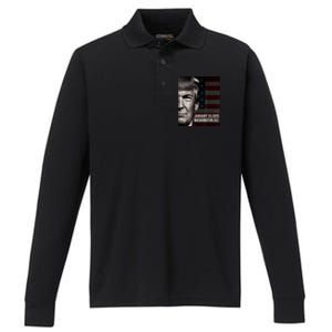 President Donald Trump 2025 Inauguration Date Commemorative Performance Long Sleeve Polo