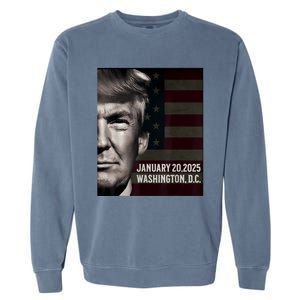 President Donald Trump 2025 Inauguration Date Commemorative Garment-Dyed Sweatshirt